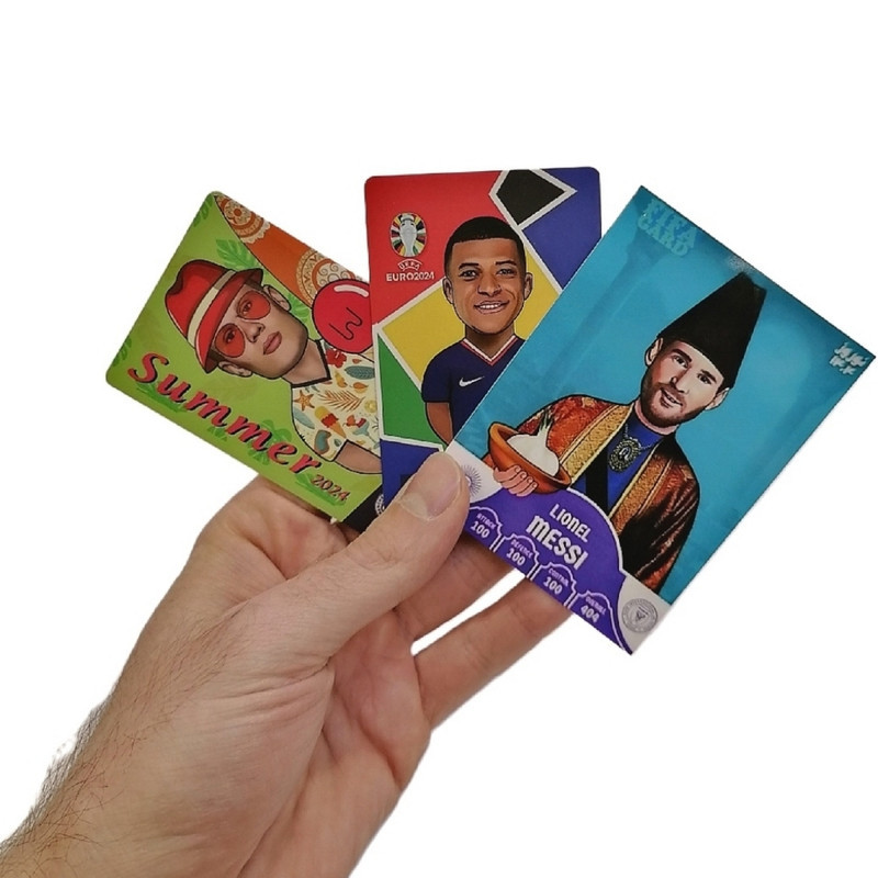 اسباب بازی زینتی مدل کارت فوتبال نوروزی مجموعه 3 عددی