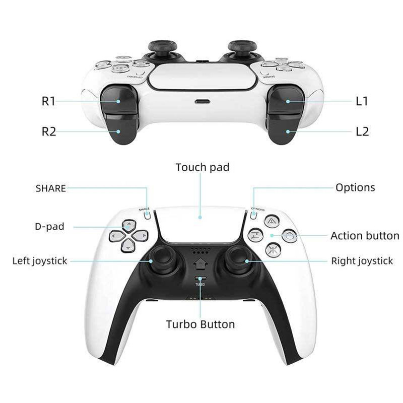 دسته بازی پلی استیشن 4 طرح دو رنگ مدل Wireless controller T28