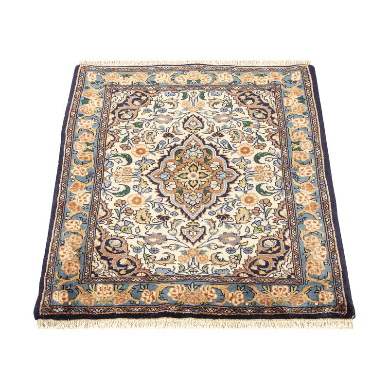 فرش دستبافت نیم متری طرح بیجار کد 45P707 زمینه کرم