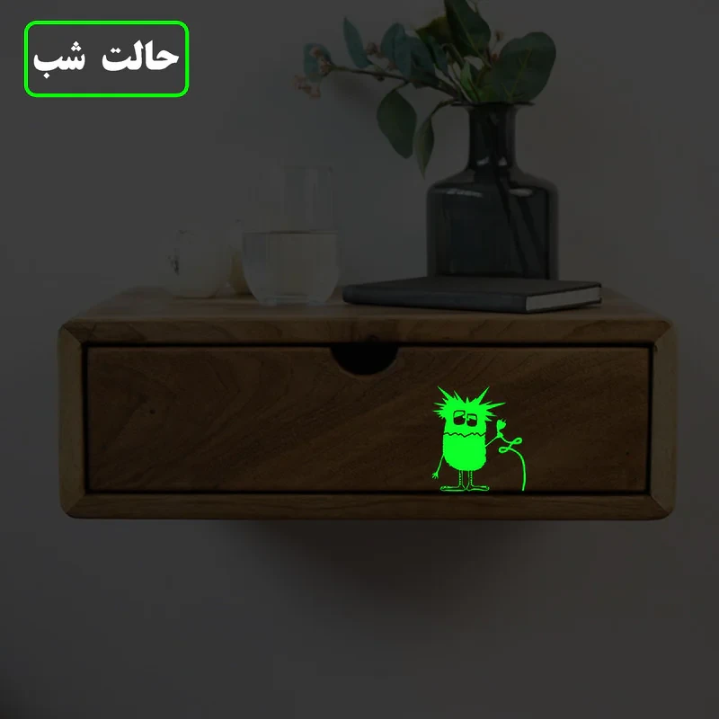 استیکر کلید و پریز مدل شبنما طرح میکروب