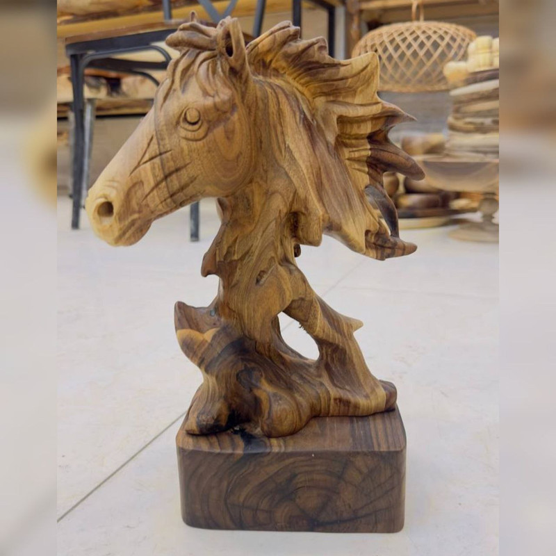 مجسمه چوبی مدل اسب
