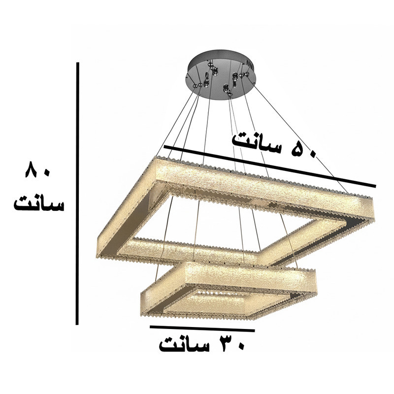 لوستر ۱ شعله مدل مدرن