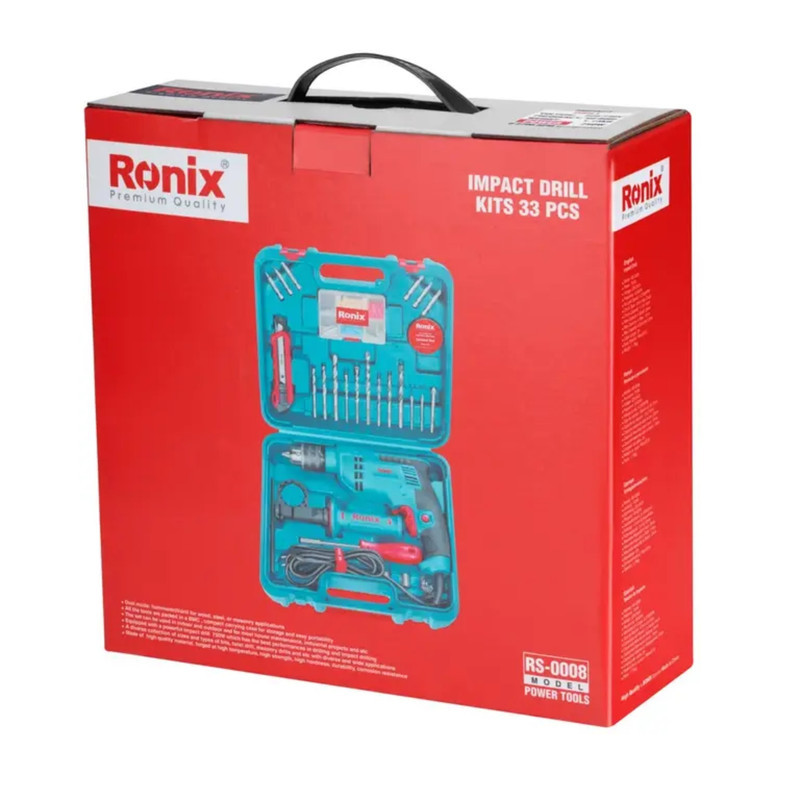 مجموعه 33 عددی دریل برقی رونیکس مدل rs-0008