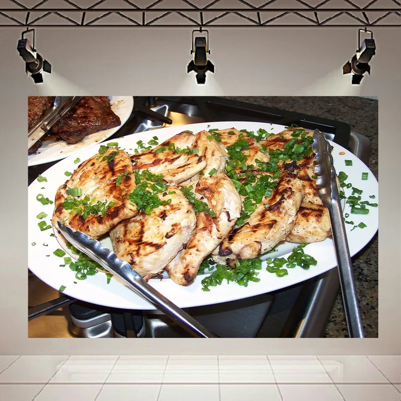 تابلو بوم طرح سینه مرغ گریل کد AR30520