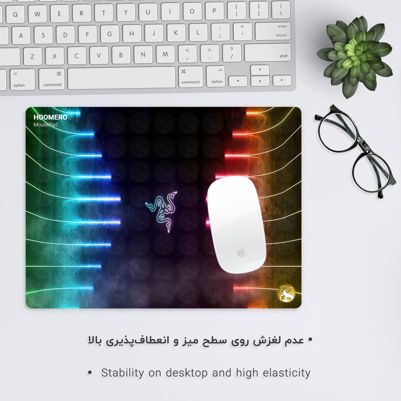 ماوس پد هومرو مدل A2634 طرح Razer gaming Consumer electronics company