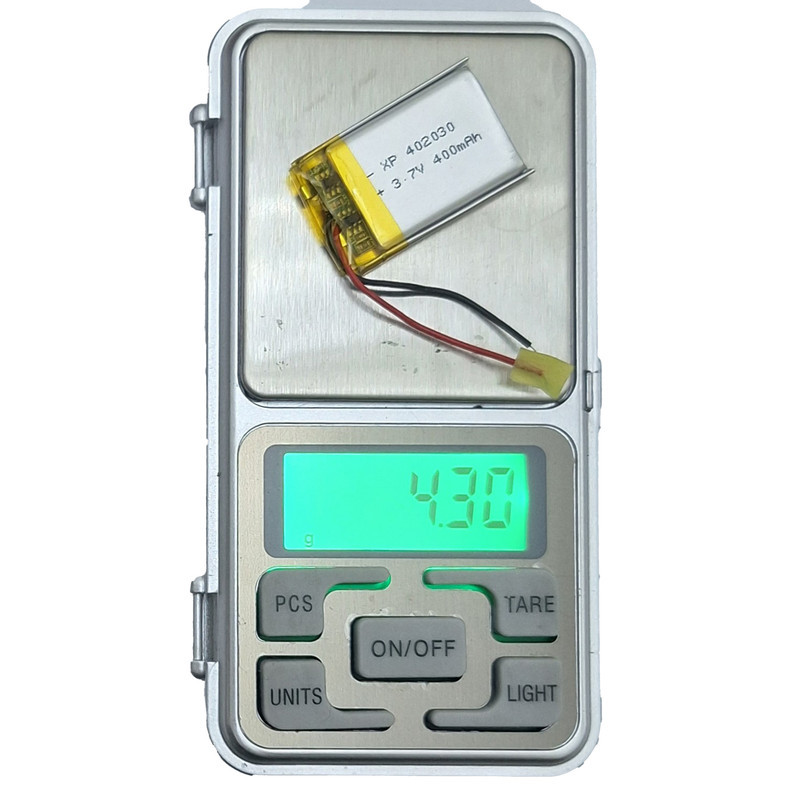 باتری لیتیومی قابل شارژ مدل XP-402030 ظرفیت 400 میلی‌ آمپر ساعت