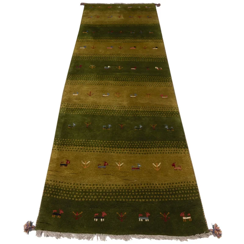 گبه دستباف کناره طول سه متر سی پرشیا کد 122495