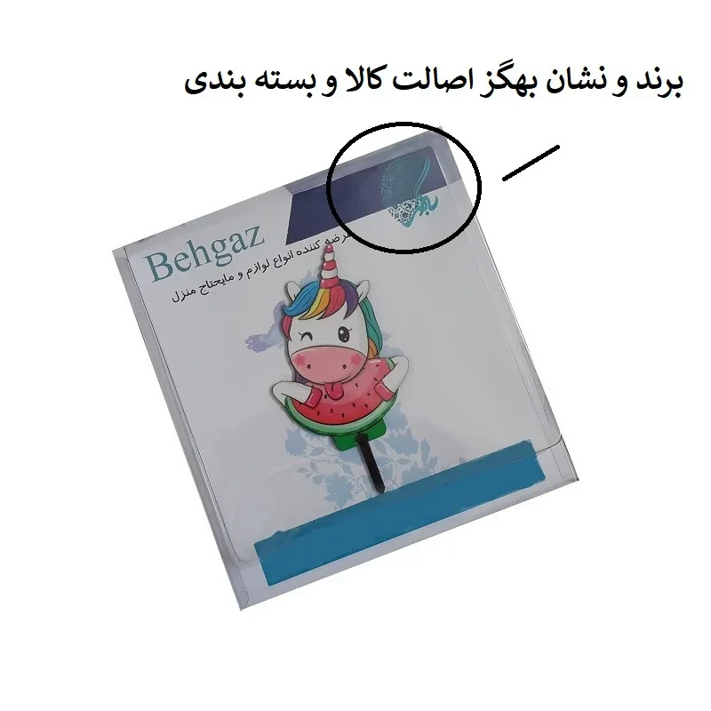 تاپر تزیین کیک بهگز مدل اسب تک شاخ