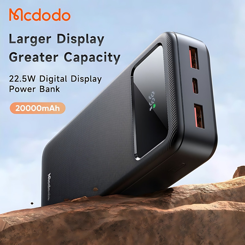 پاوربانک مک دودو مدل MC-4230 LED ظرفیت 20000 میلی آمپر ساعت