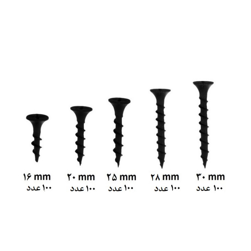 پیچ ام دی اف تکنو باغلانتی مدل MDF-16-20-25-28-30 مجموعه 500 عددی