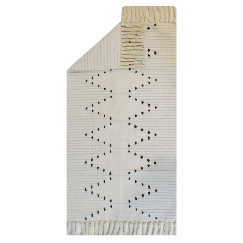 گلیم ماشینی هوم اند لایف مدل باربارا طرح موج دار کد 970005