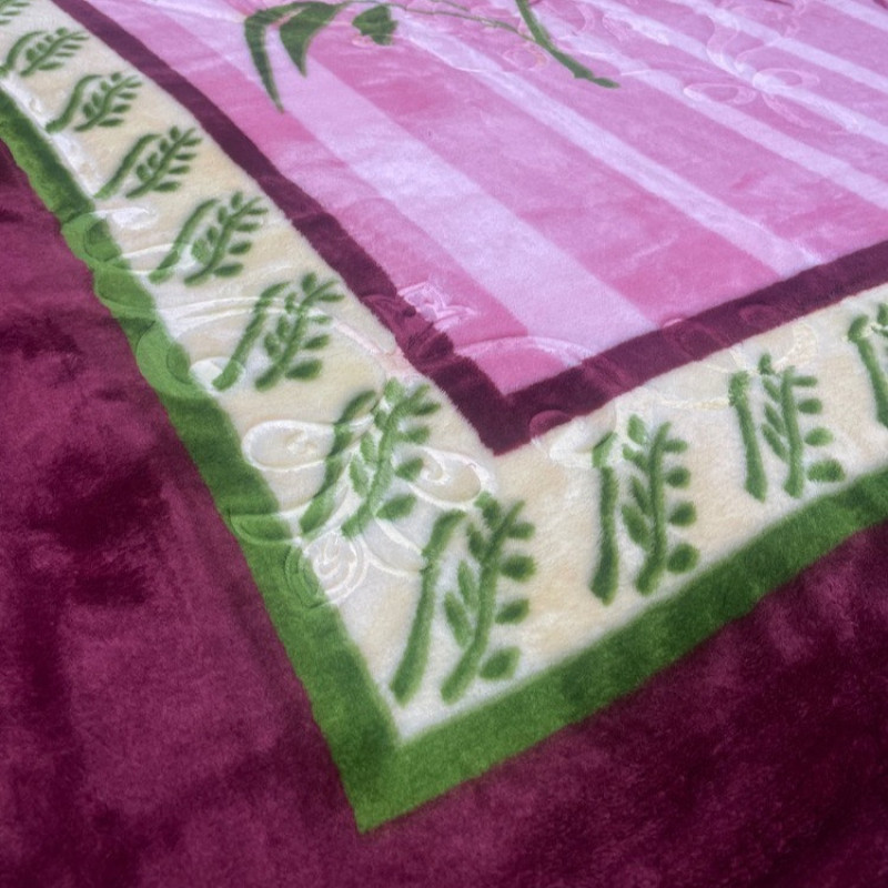 پتو 1 نفره نرمینه بافت مدل نسیم کد 31 سایز 210x155 سانتی‌متر