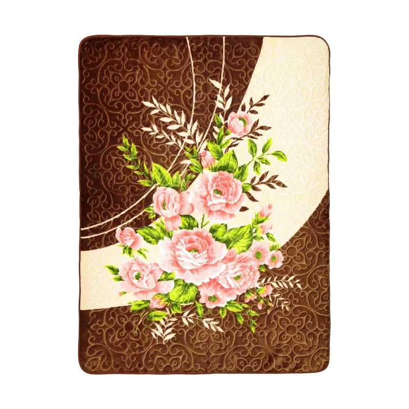 پتو گلبافت مدل برجسته کد 24707 دونفره سایز 220x240 سانتی متر
