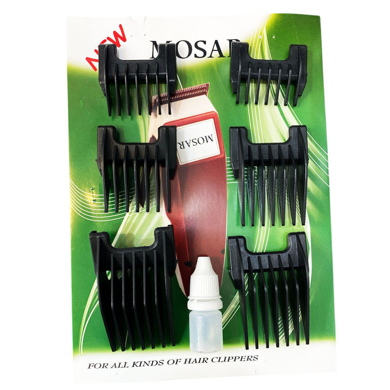 ست شانه ماشین اصلاح مدل MOSAR بسته 6 عددی