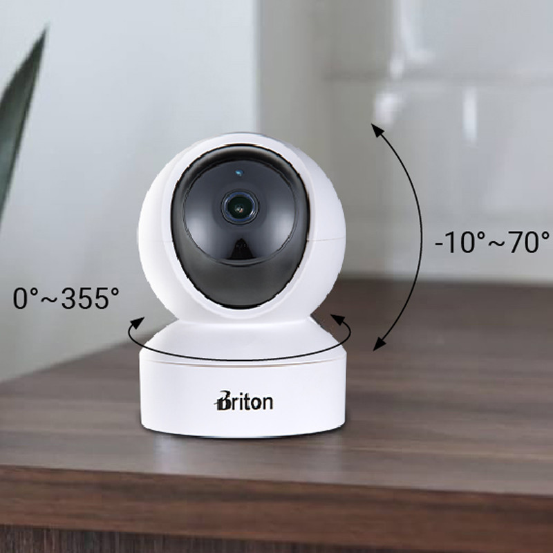 دوربین بی‌سیم تحت شبکه برایتون مدل IOT-72P85 با حسگر CMOS، رزولوشن 2 مگاپیکسل، دید در شب، چرخش Pan و Tilt، تشخیص انسان و گریه، مکالمه دوطرفه، برد IR تا 10 متر و پشتیبانی کارت حافظه تا 256 گیگابایت