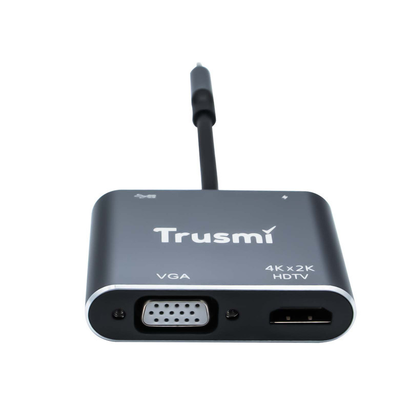 مبدل USB-C به HDMIUSB3.0VGA تراسمی مدل DS01-03