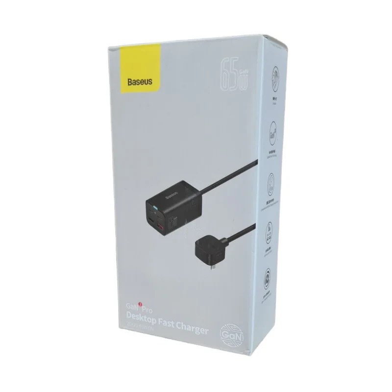 شارژر رومیزی باسئوس مدل Desktop Fast 65W به همراه کابل USB-C
