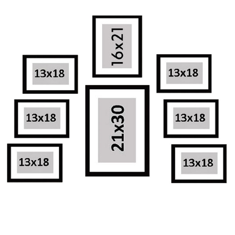 قاب عکس بکلیت مدل پاسپارتو 215-106 مجموعه 8 عددی
