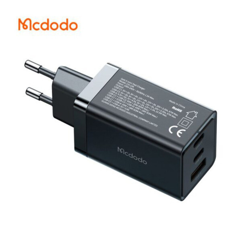 شارژر دیواری 65 وات مک دودو مدل GaN5 mini