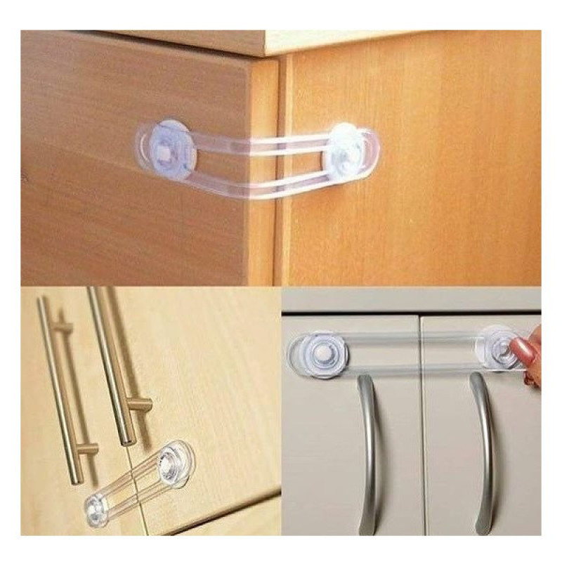 ابزار ایمنی کودک و نوزاد آراز مدل قفل درب کابینت بسته 2 عددی