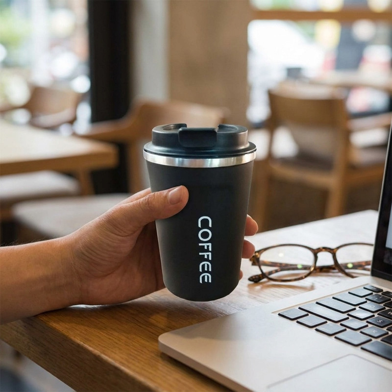 ماگ سفری مدل COFFEE کد 145400 گنجایش 0.5 لیتر