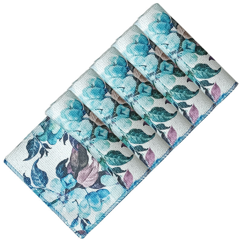 دستمال آشپزخانه بی تی مدل رز کد 25x25RB5 بسته 5 عددی