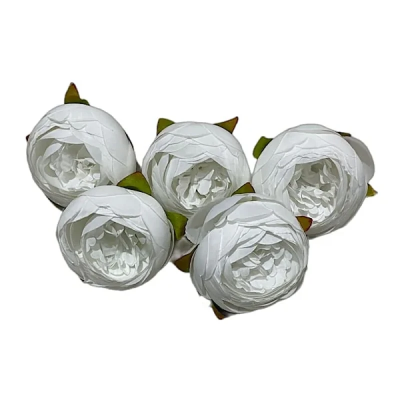 گل مصنوعی مدل سرگل پیونی بسته 5 عددی