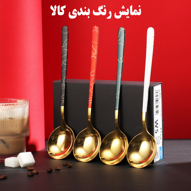 قاشق سوپ خوری کد 301 بسته 6 عددی