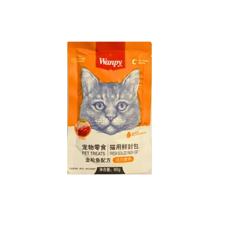 پوچ گربه ونپی مدل مرغ و ماهی تن وزن 800 گرم بسته 10 عددی