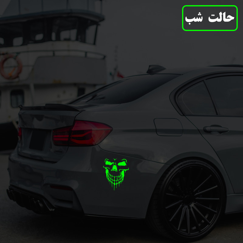 برچسب بدنه خودرو مدل شب تاب طرح روح سوار کدCK