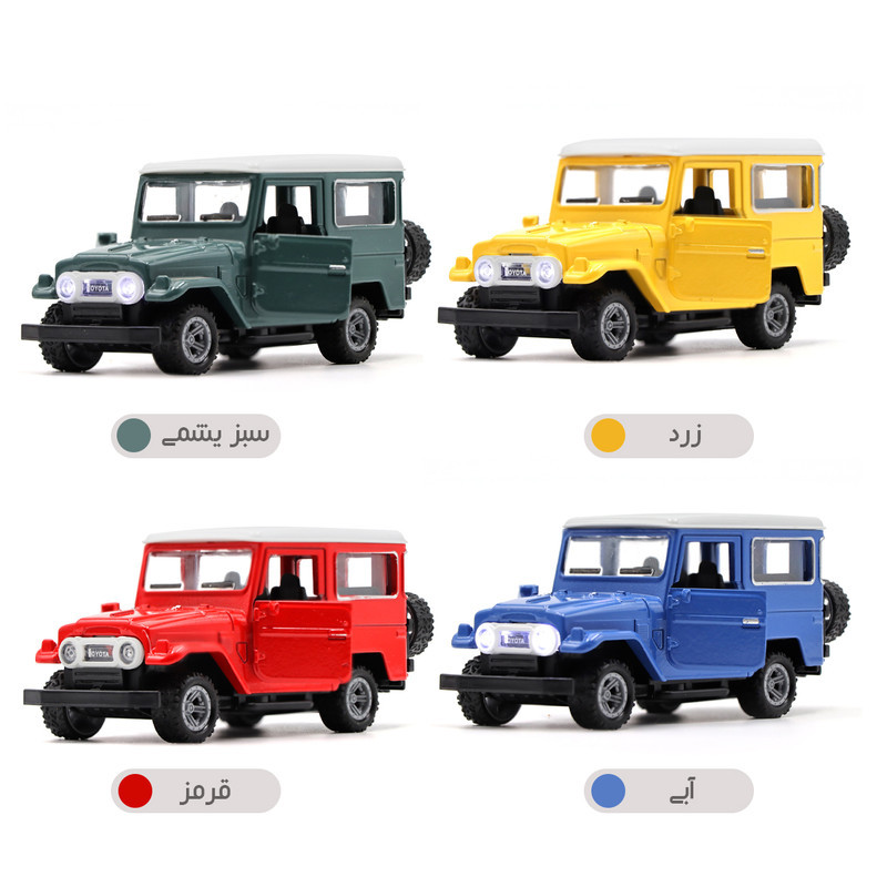ماکت ماشین مدل تویوتا لندکروز J4