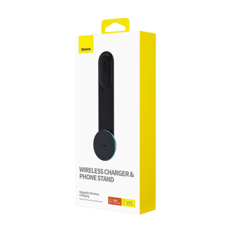 پایه نگهدارنده و شارژر بی سیم گوشی موبایل بیسوس مدل C02 Pro