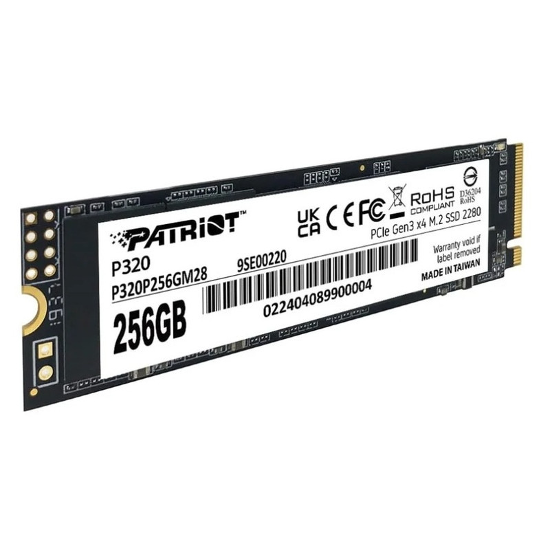 اس اس دی اینترنال PCIe Gen3 x4 پتریوت مدل P320 M.2 2280 NVMe ظرفیت 256 گیگابایت