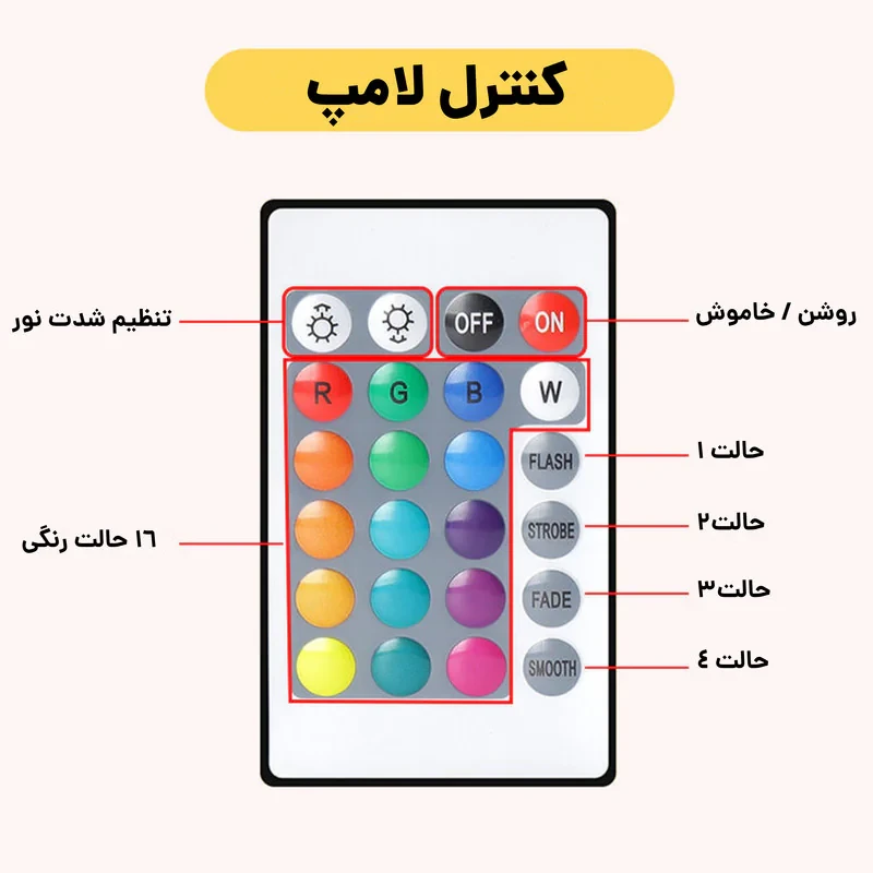 آباژور رومیزی کیوب مدل لمسی Diamond AXFU176