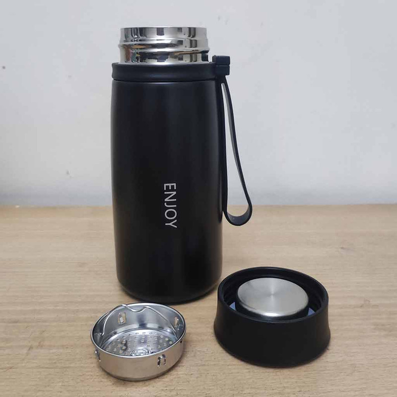 تراول ماگ مدل درب آینه ای طرح ENJOY گنجایش 0.3 لیتر