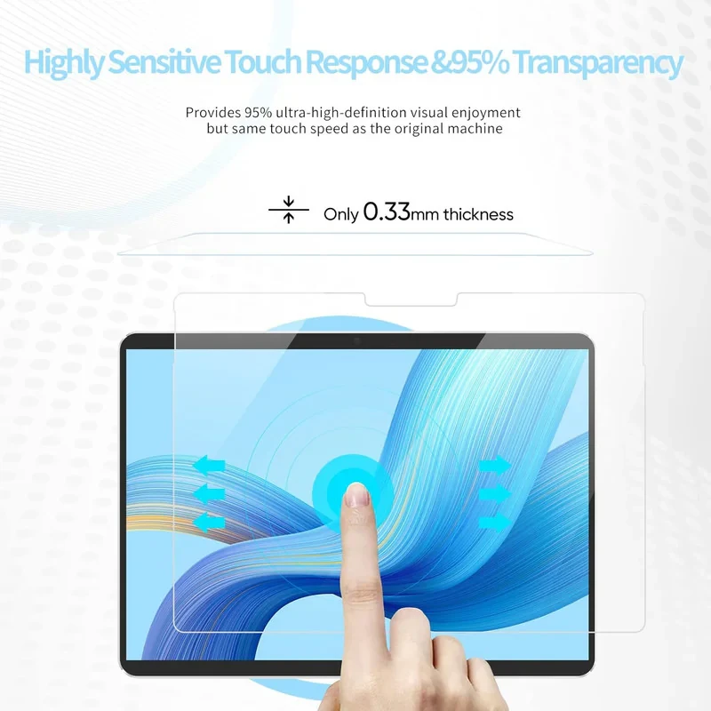 محافظ صفحه نمایش مدل tempered مناسب برای تبلت مایکروسافت Surface Pro 8910