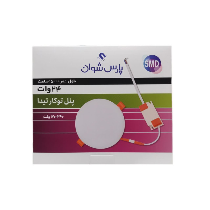 پنل ال ای دی 24 وات پارس شوان مدل تیدا