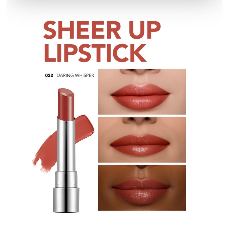 رژ لب جامد براق فلورمار مدل SHEER UP رنگ هلویی شماره 22