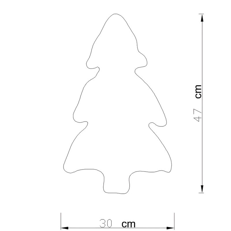 کوسن طرح درخت کاج کد PT47