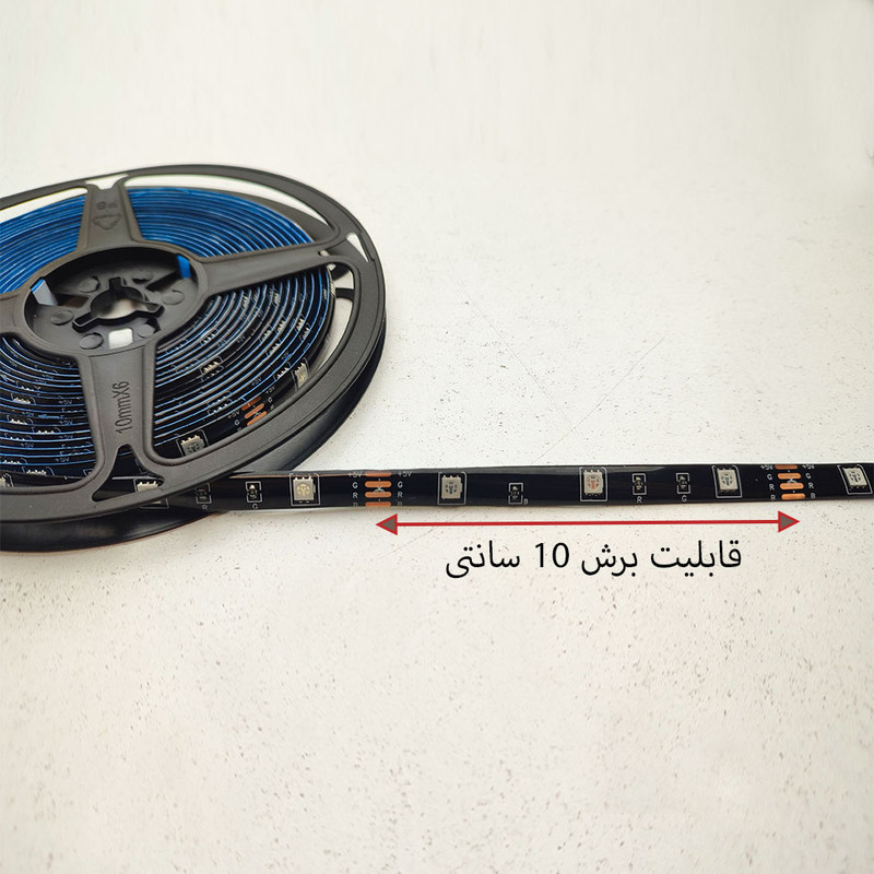 ریسه ال ای دی مدل RGB گیمینگ 4 سیم طرح USB-5v طول 5 متر