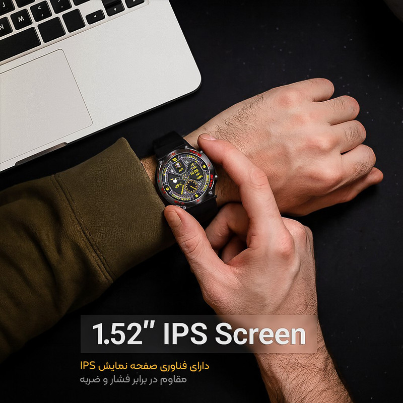 ساعت هوشمند 48 میلی‌متری لـونکس مدل C͏2͏1͏X͏2͏ با بند سیلیکونی