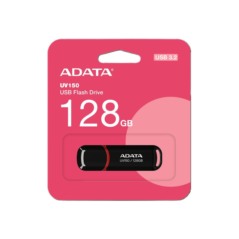 فلش مموری ای دیتا مدل UV150 ظرفیت 128 گیگابایت با رابط USB 3.2