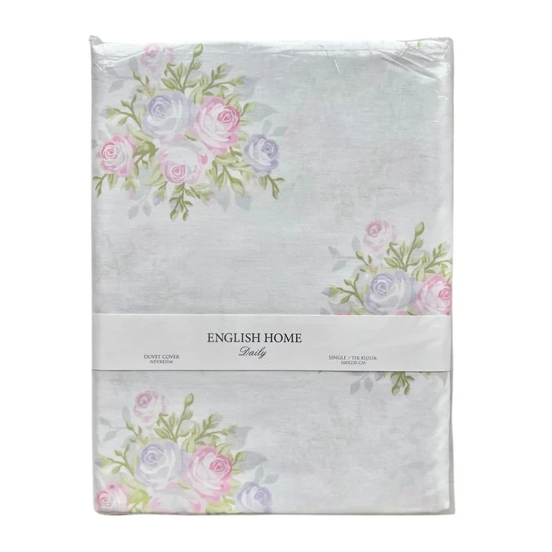 روکش لحاف یک نفره انگلیش هوم مدل Pale Roses سایز 220x160 سانتی‌متر