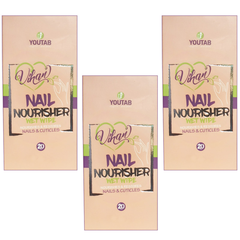 پد تقویت کننده ناخن ویهان مدل Nourisher مجموعه 3 عددی
