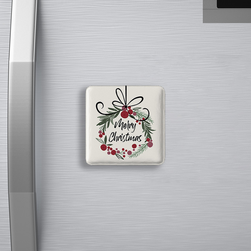 مگنت خندالو طرح کریسمس Christmas  مدل مربعی کد 22173