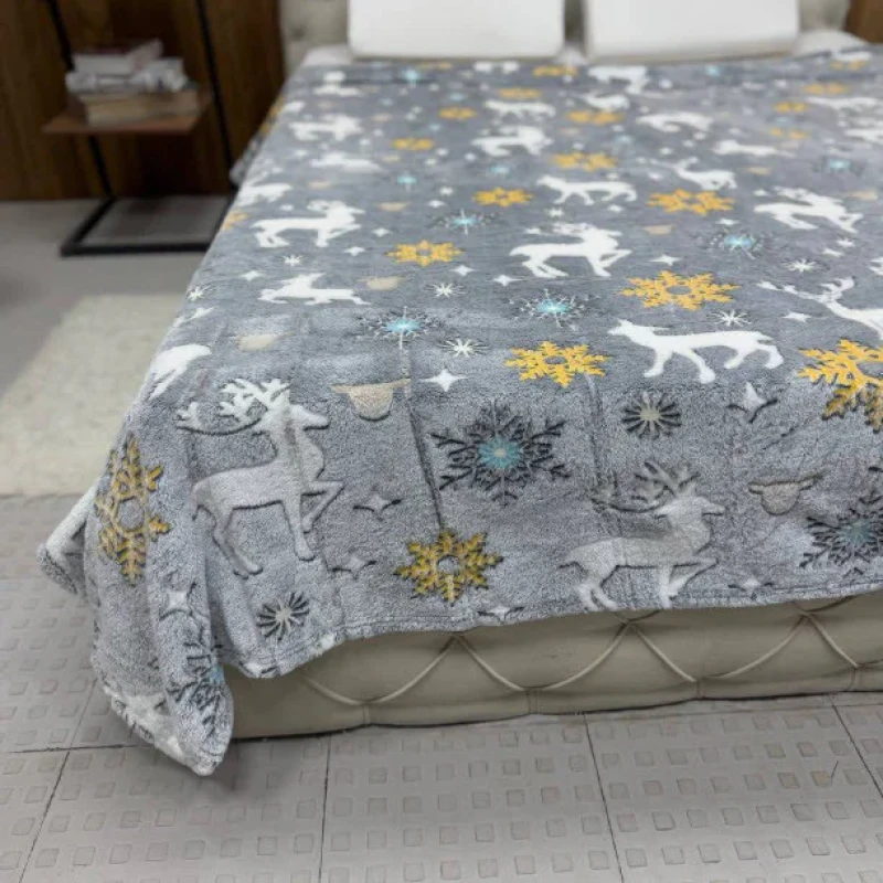 پتو مسافرتی 2 نفر ویراگیتا مدل  شبنما کریسمس سایز 220x200 سانتی‌متر