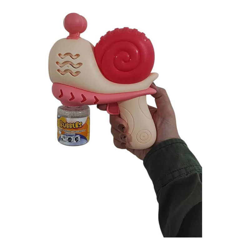 حباب ساز مدل تفنگی مخزن دار شارژی طرح حلزونی کد SNAIL GUN 123