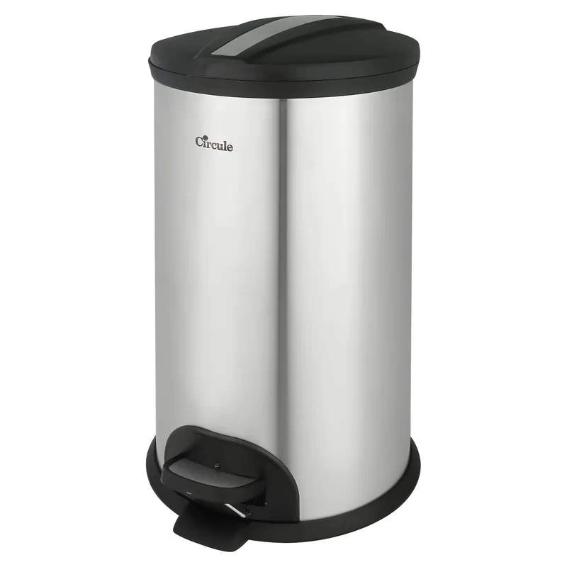 سطل زباله پدالی سرکوله مدل Steel P20L