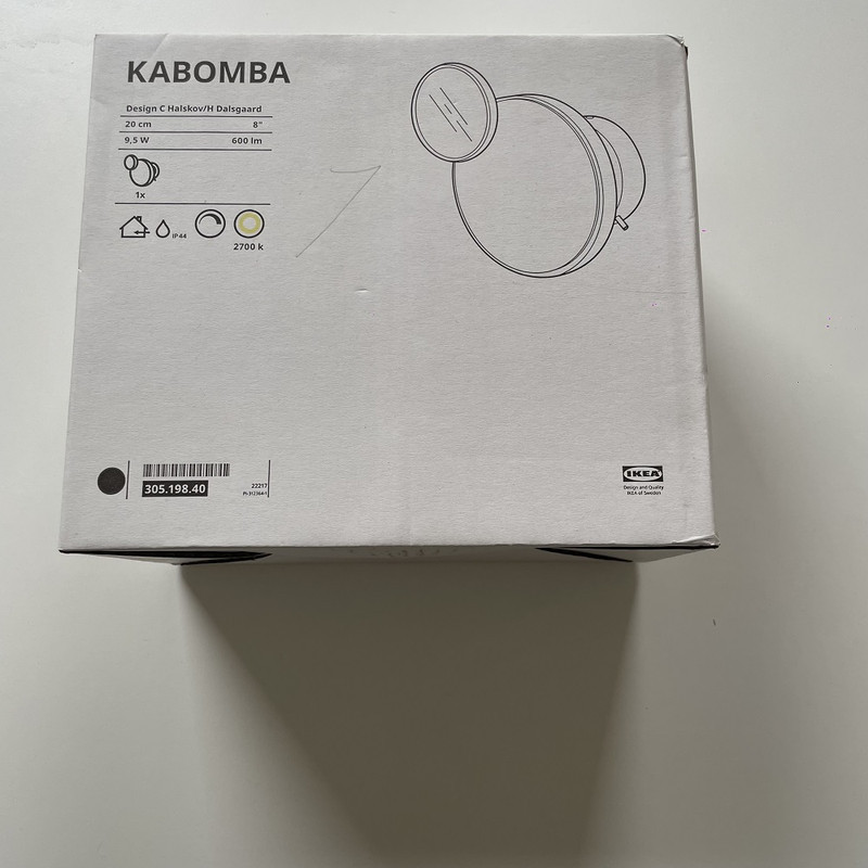 چراغ دیواری ایکیا مدل KABOMBA-NEW