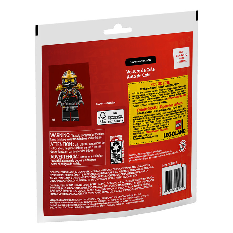 لگو 39 تکه سری NINJAGO مدل Ninja Cole's Car کد 30723